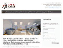 Tablet Screenshot of jgaconstruction.com